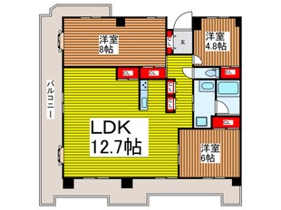 グランドール大宮の物件間取画像